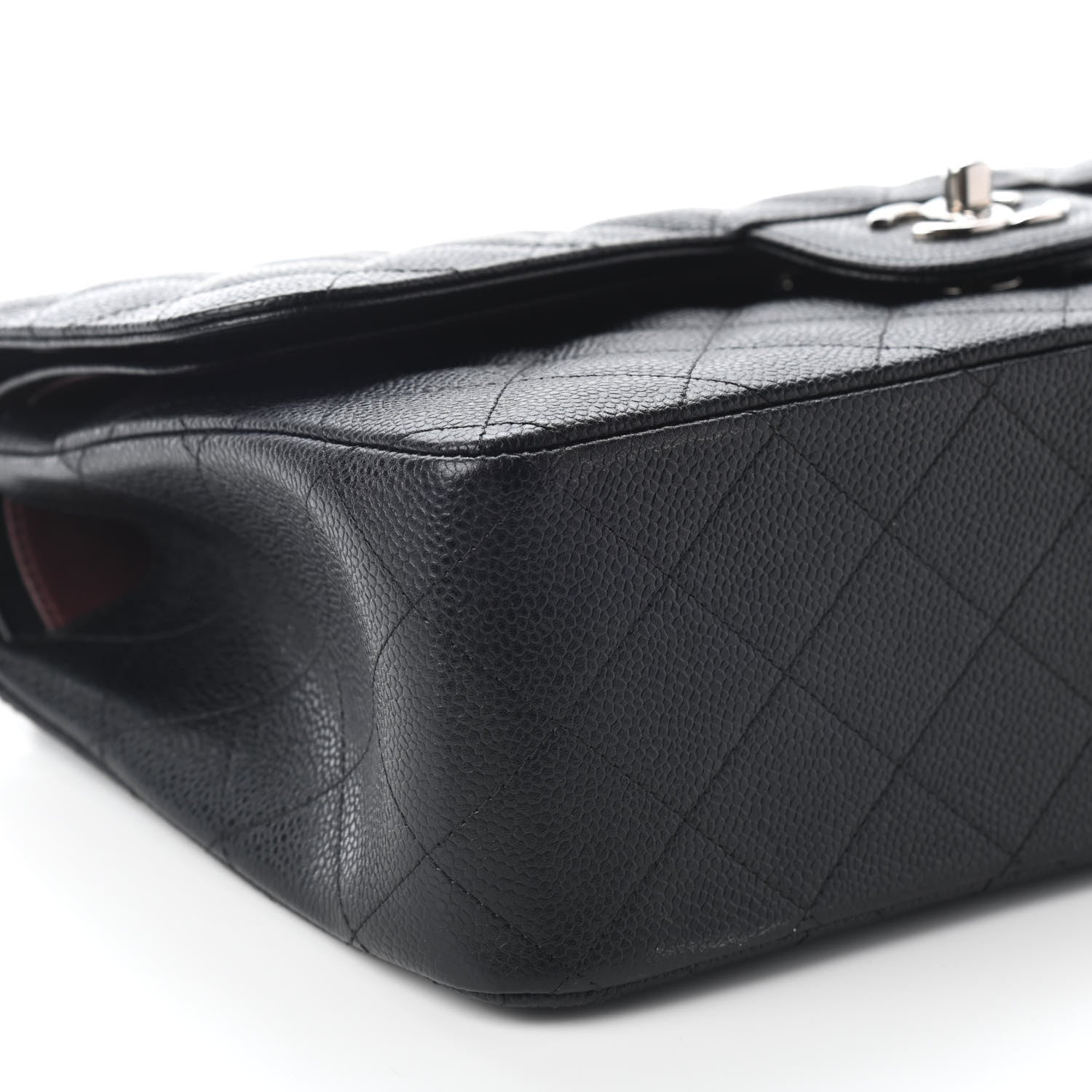 Chanel Caviar Quilted Jumbo Double Flap Black 8 of 9