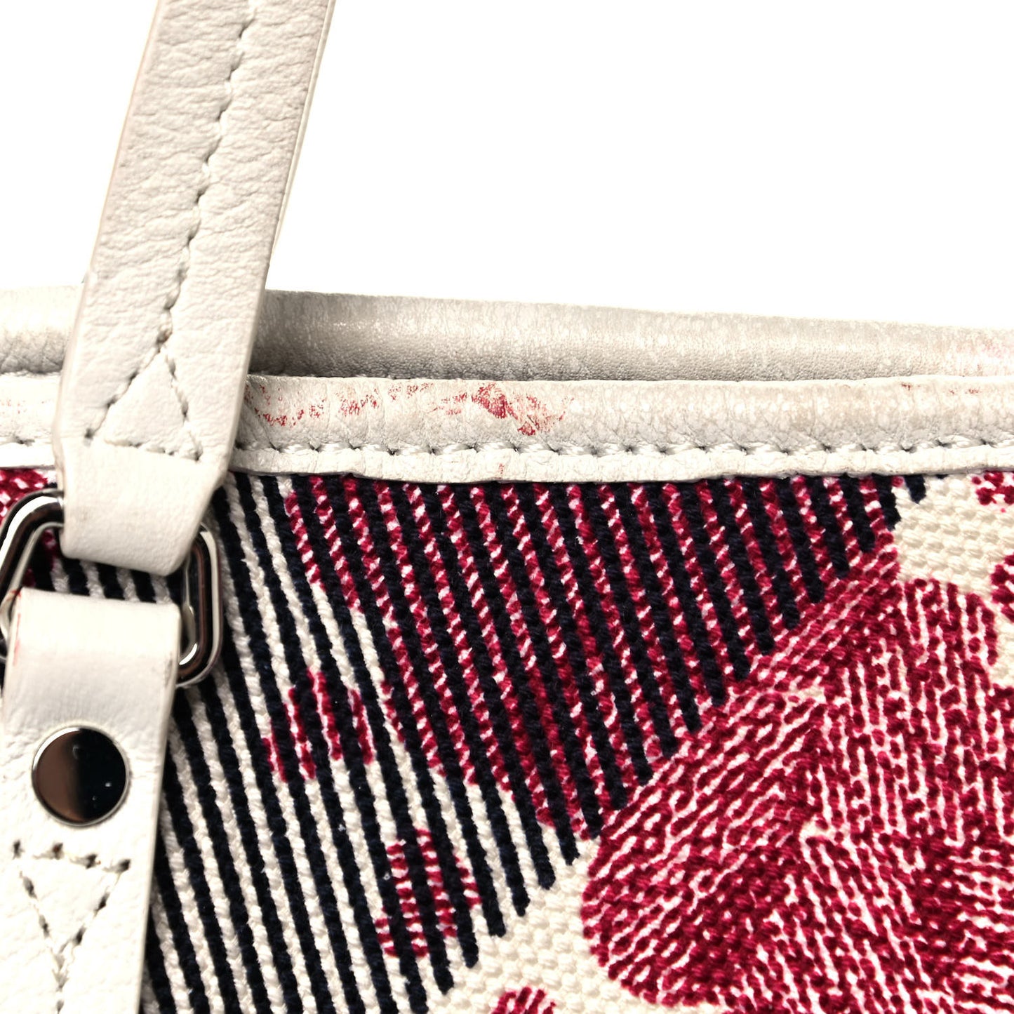 Canvas Confetti Heart Medium Cantley Tote White