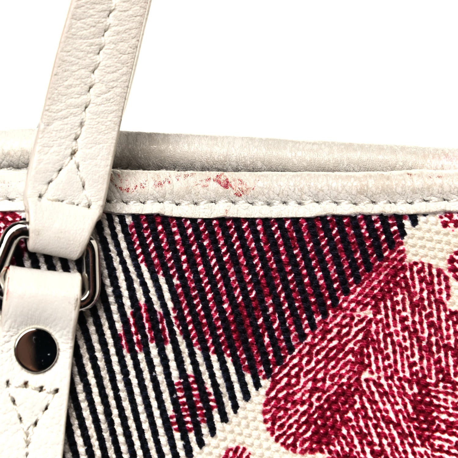 Burberry Canvas Confetti Heart Medium Cantley Tote White 15 of 20