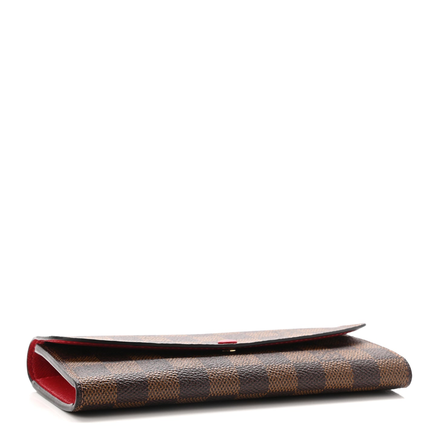 Damier Ebene Emilie Wallet Red