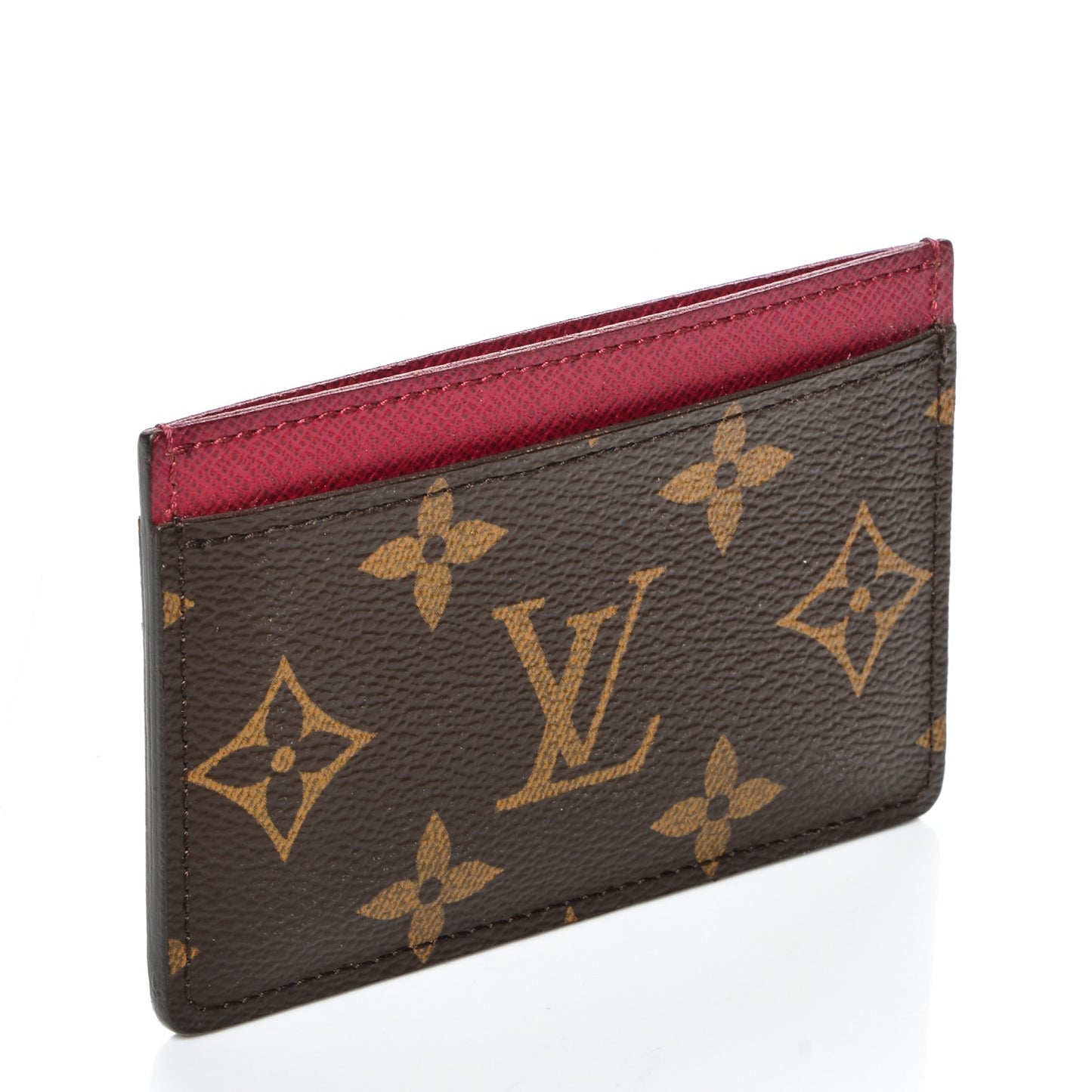 Monogram Card Holder Fuchsia