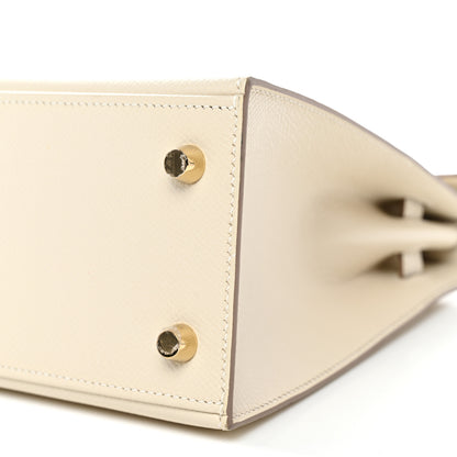 Hermes Epsom Kelly Sellier 25 Craie 10 of 11