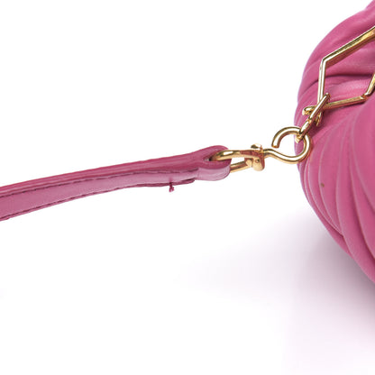Miu Miu Nappa Matelasse Bauletto Top Handle Bowler Loto 15 of 16