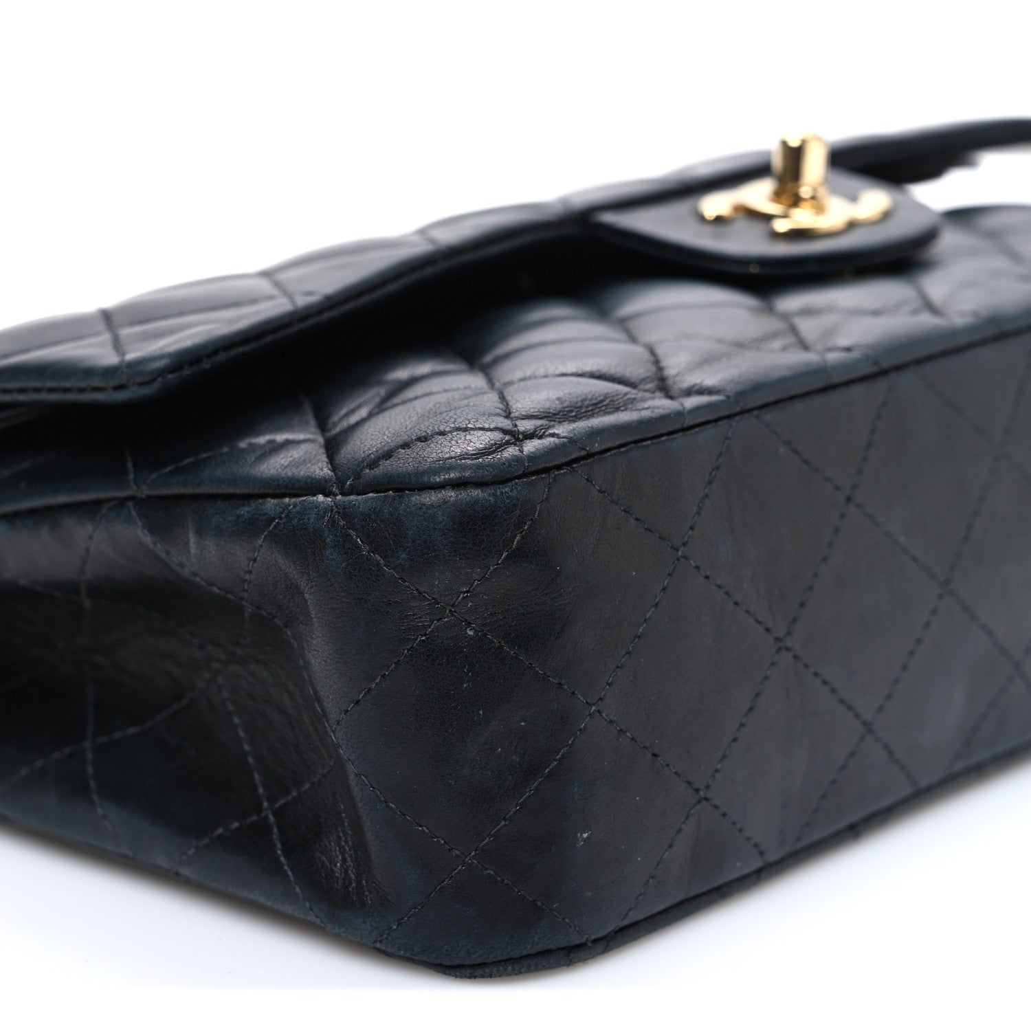 Chanel Lambskin Quilted Medium Double Flap Black 9 of 12