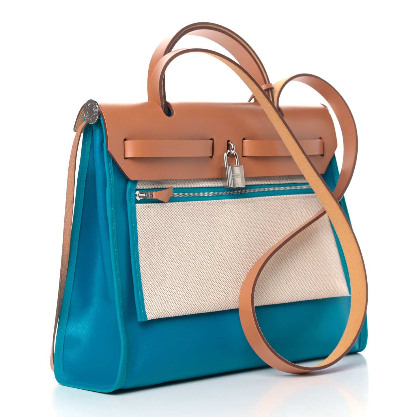 Vache Hunter Toile Herbag Zip 31 PM Bleu Natural