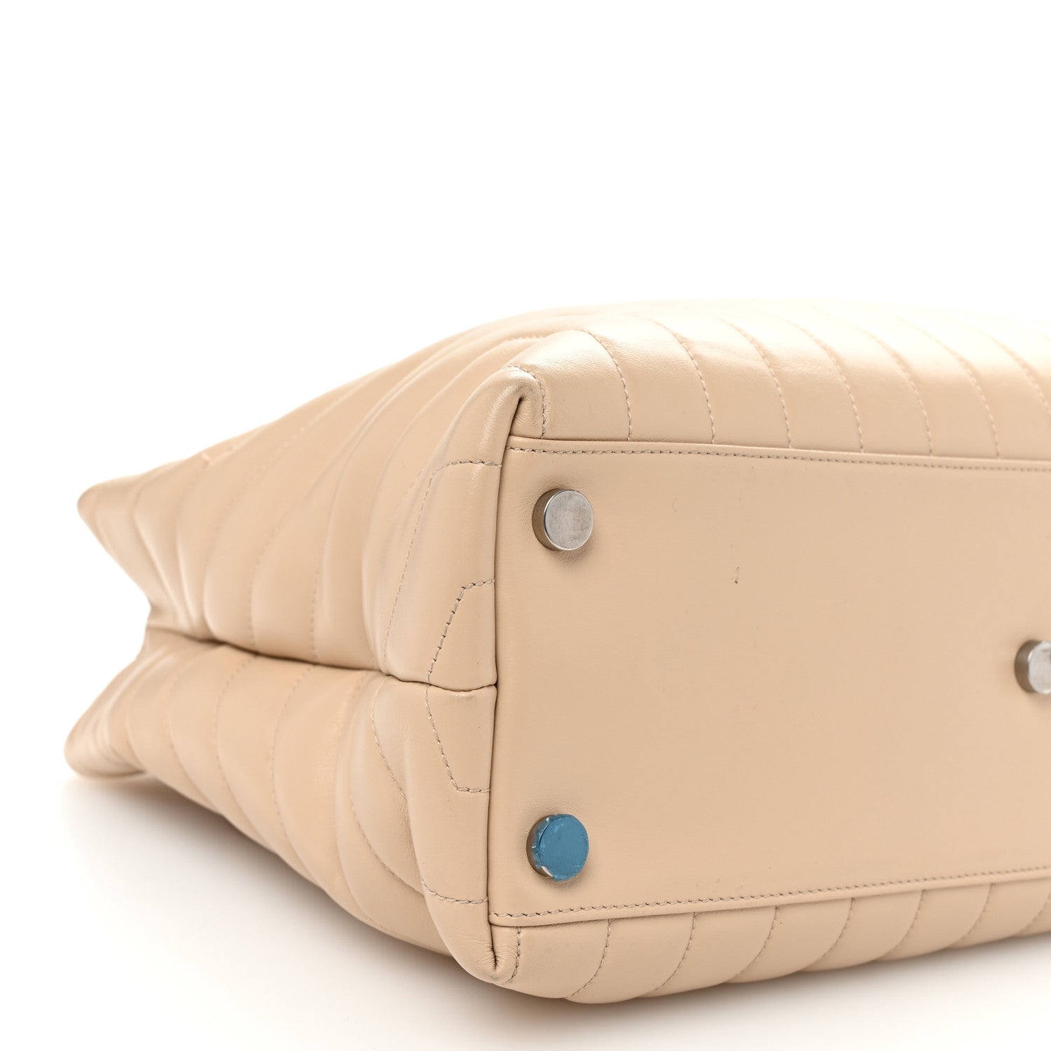 Saint Laurent Calfskin Y Quilted Monogram Large Loulou Shopper Nude Powder 10 of 14
