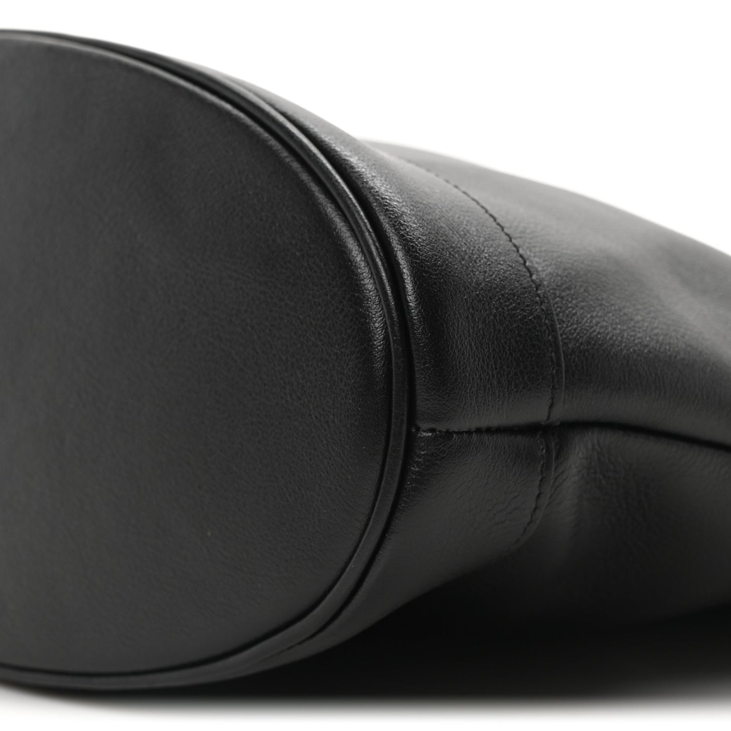 Calfskin Medium Diana Round Tote Bag Black Grey