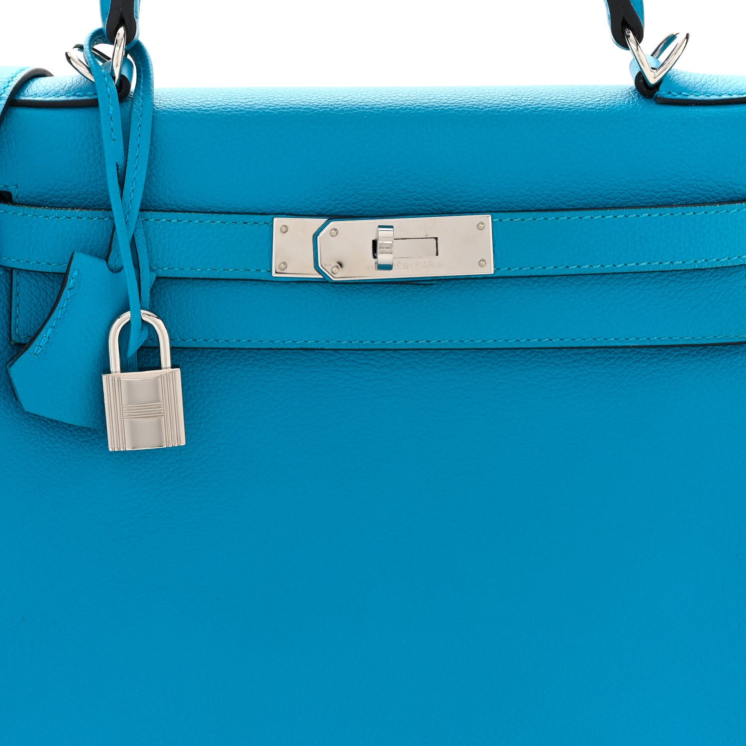Hermes Evercolor Kelly Retourne 28 Bleu Frida 8 of 11