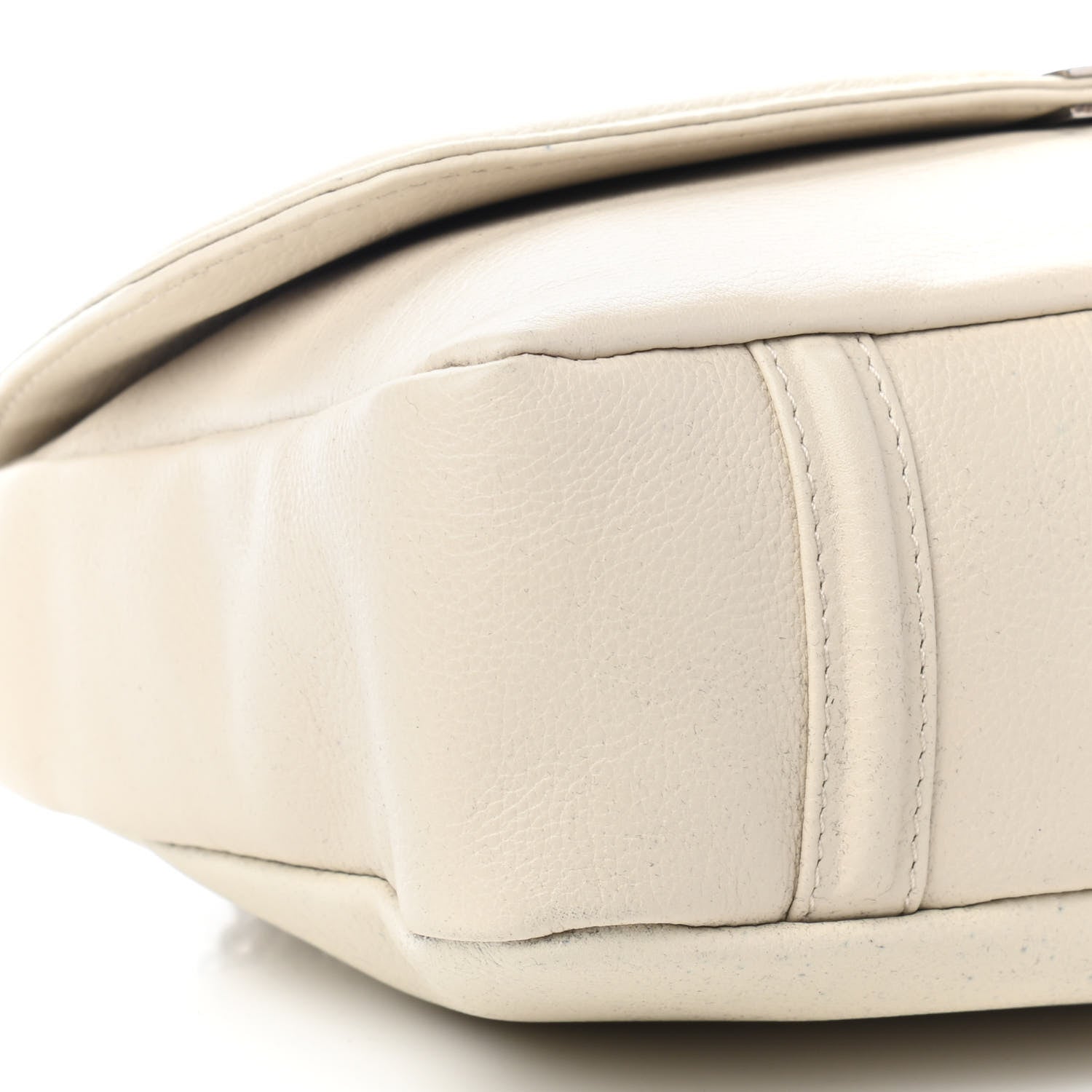 Chanel Calfskin Mademoiselle Lock Bijoux Chain Flap White 8 of 9