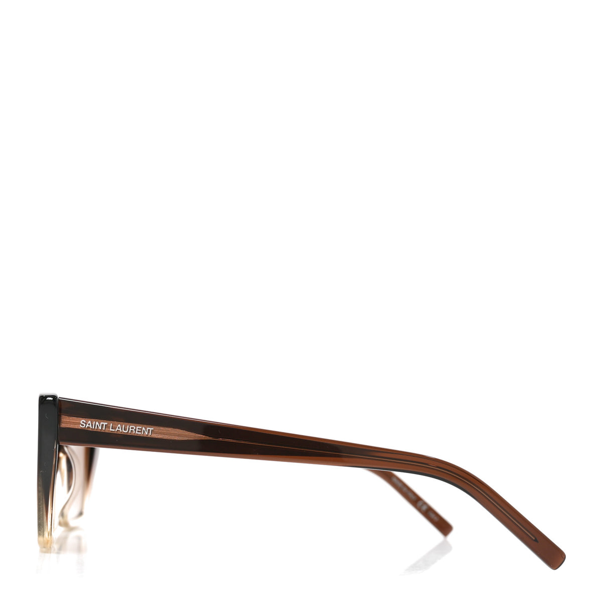 Saint Laurent Acetate Mica Cat Eye Sunglasses SL 276 Brown 4 of 7