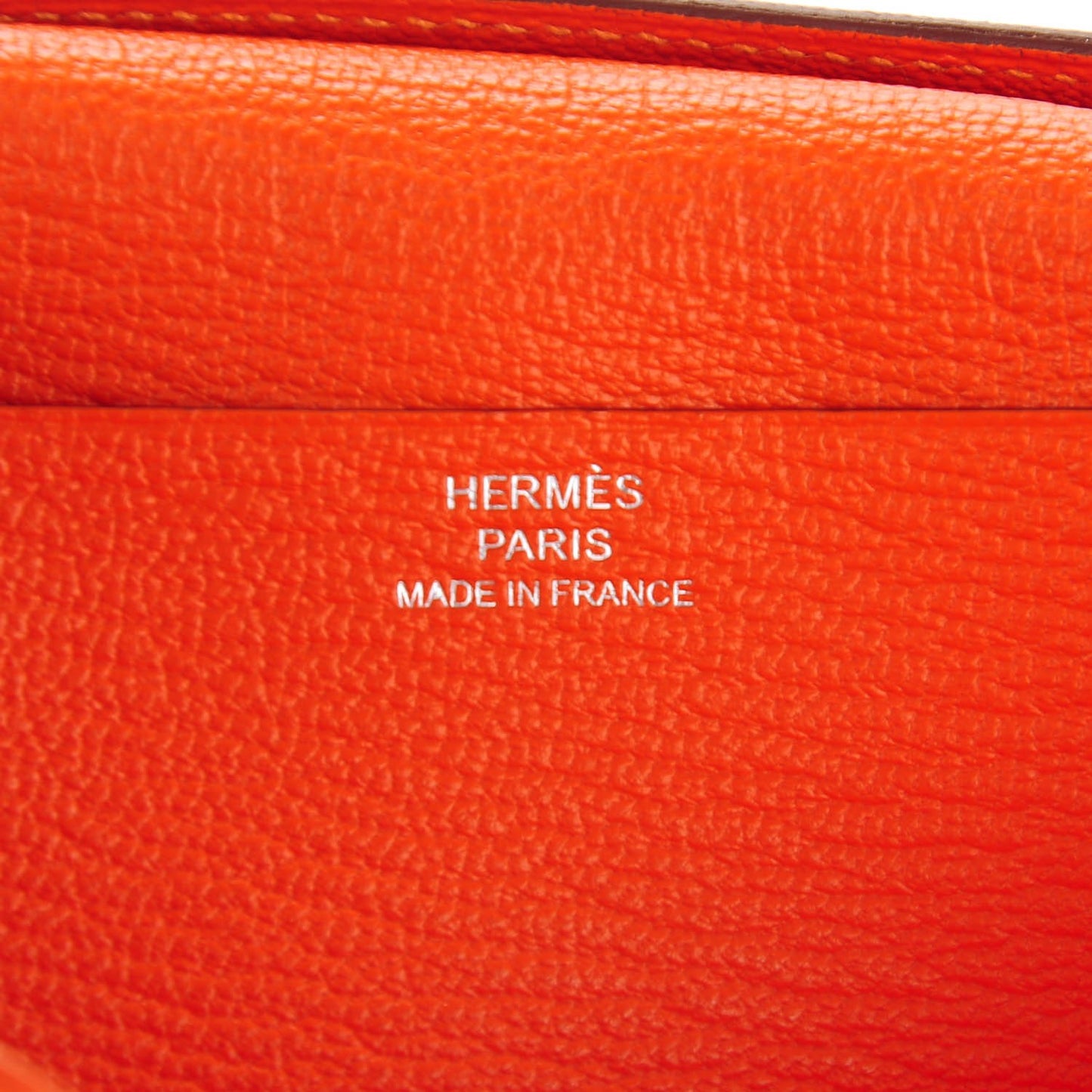 Chevre Mysore Bearn Gusset Wallet Orange