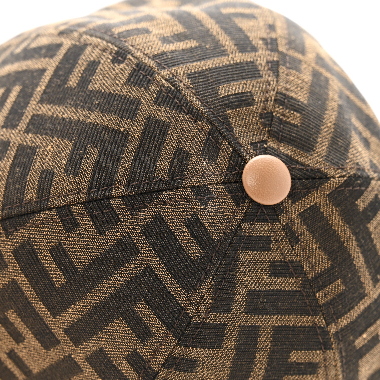Fendi Canvas FF Reloaded Baseball Hat Tobacco Dark Brown 9 of 10