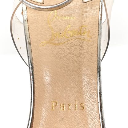 Christian Louboutin PVC Specchio Spikoo 100 Pumps 38 Light Gold 8 of 9