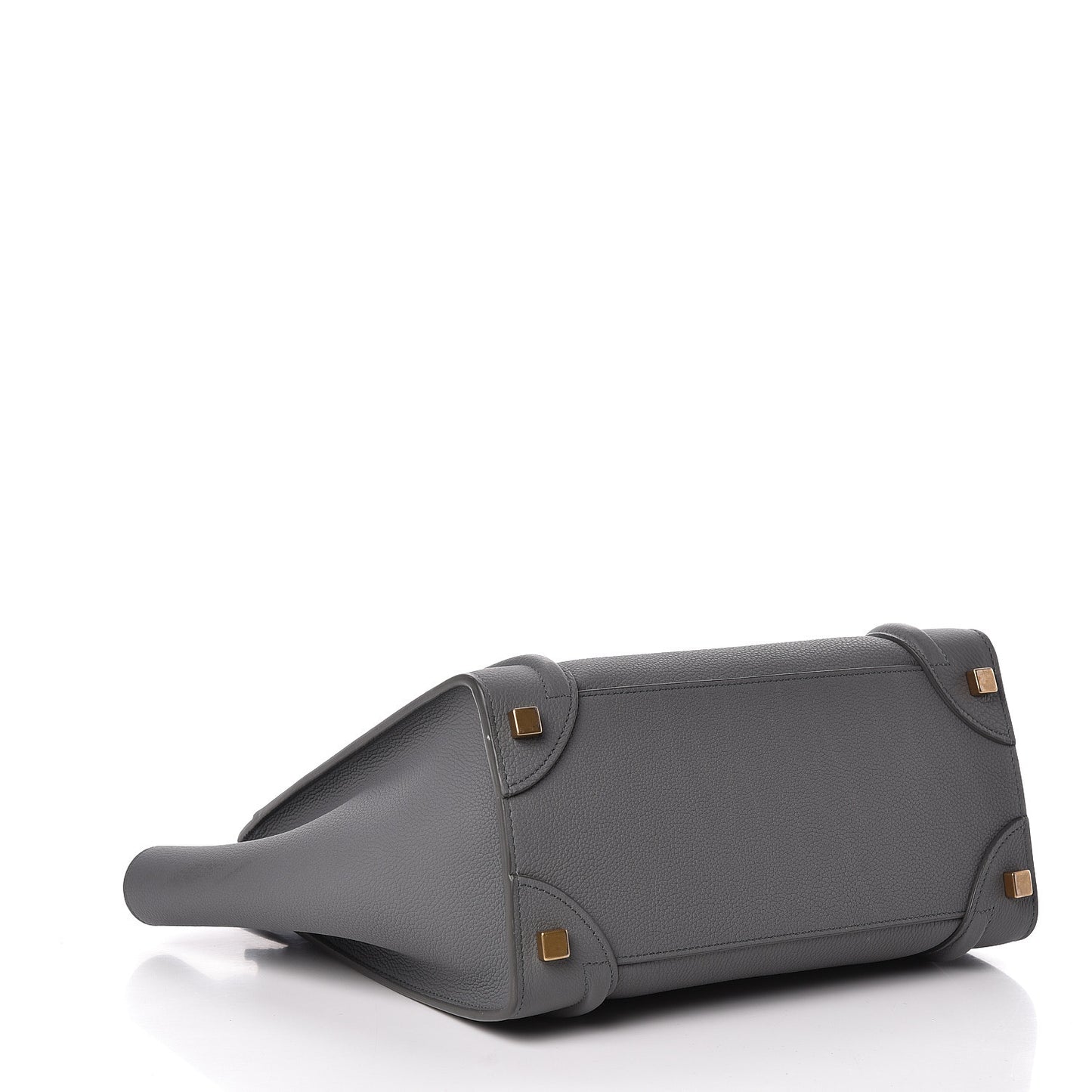 Baby Drummed Calfskin Micro Luggage Kohl