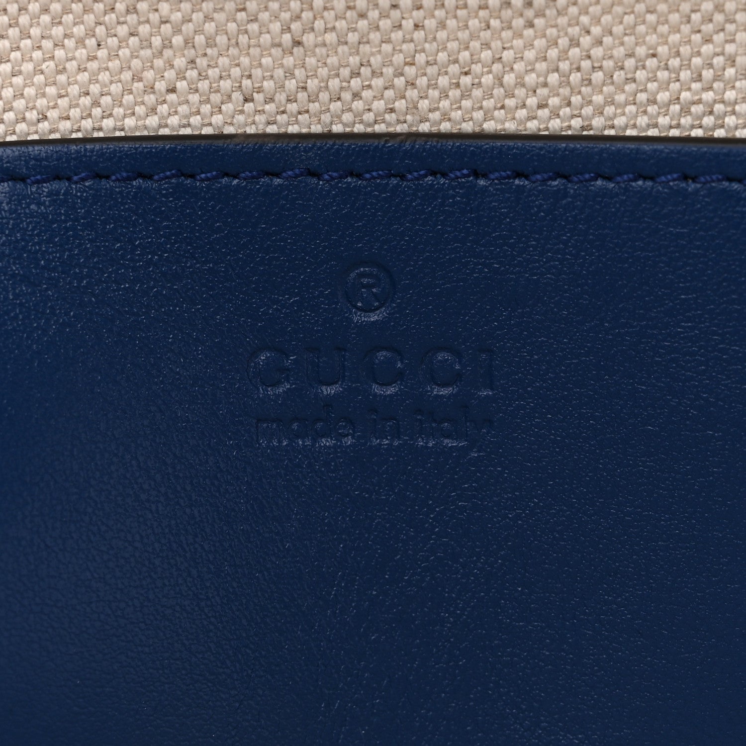 Gucci Calfskin GG Tennis Embossed Sling Backpack Blue 6 of 10