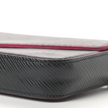 Louis Vuitton Epi Pochette Felicie Black Hot Pink 8 of 15
