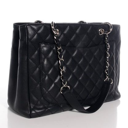 Chanel Caviar Grand Shopping Tote GST Black 3 of 7
