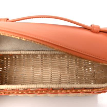 Loro Piana Wicker Calfskin L19 Extra Pocket Pouch Sun Kissed 5 of 10