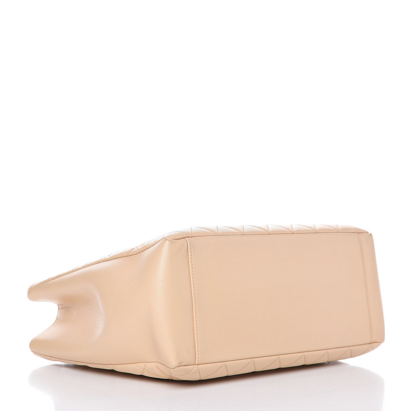 Caviar Quilted Grand Shopping Tote GST Beige Clair