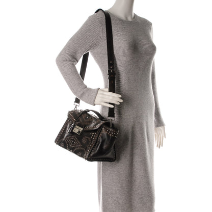 Prada Vitello Vintage Studded Sound Twin Pocket Satchel Ebano 2 of 8
