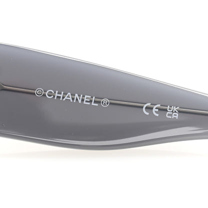 Chanel Acetate Square CC Crystal Sunglasses 71685A Grey 5 of 8