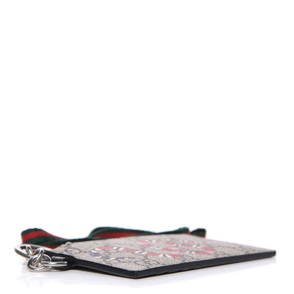Gucci GG Supreme Monogram Kingsnake Lanyard Coin Case Card Holder 4 of 6