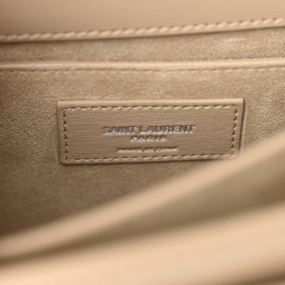 Saint Laurent Calfskin Medium Monogram Sunset Dark Beige 6 of 11