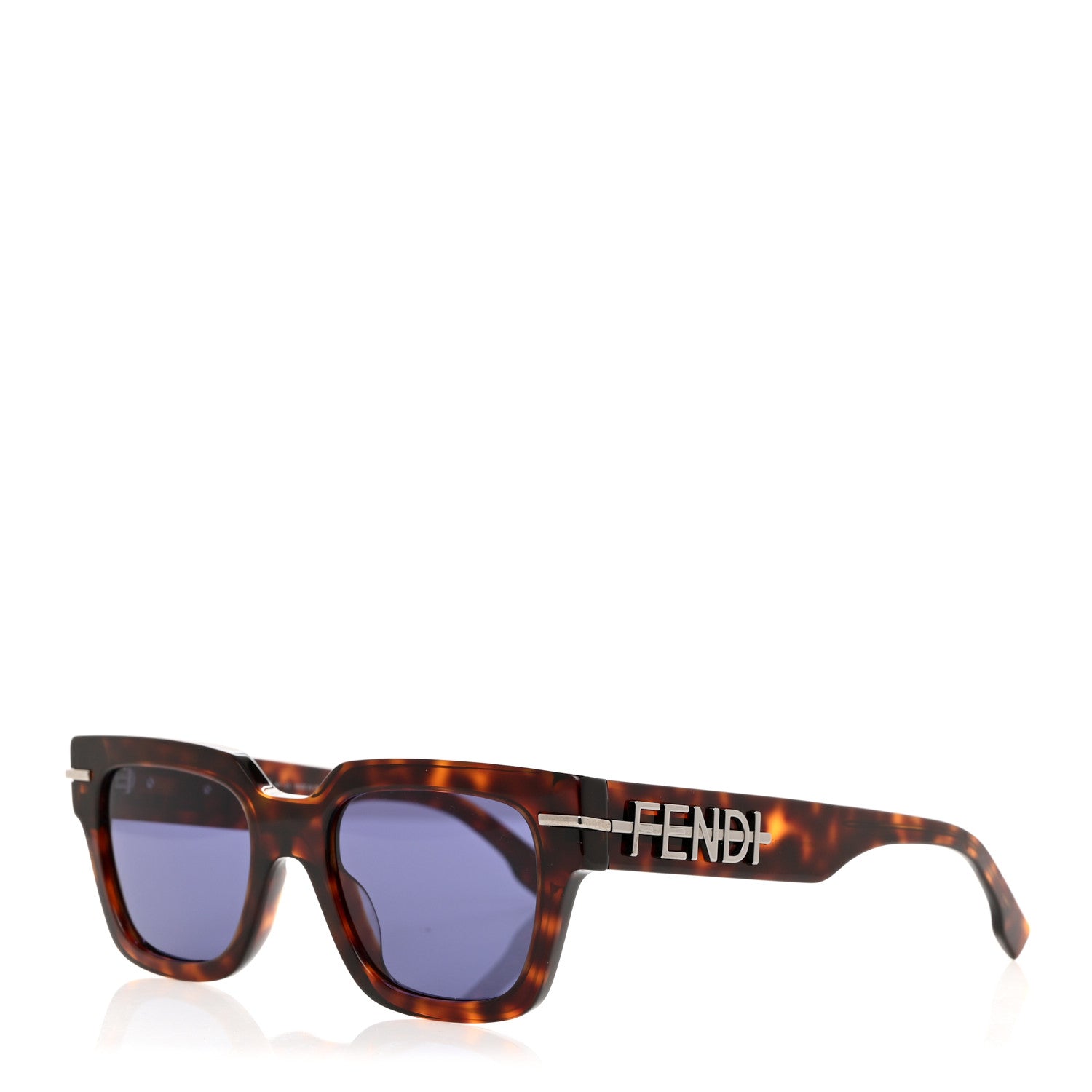 Fendi Acetate Fendigraphy Square Sunglasses FE40078I Tortoise Shell 1 of 7