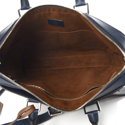 Louis Vuitton Taurillon Armand Briefcase Navy 5 of 9