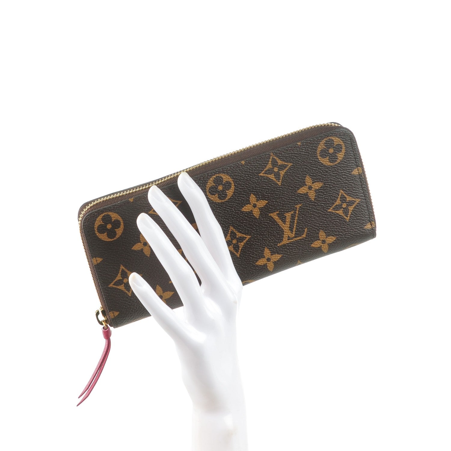 Louis Vuitton Monogram Clemence Wallet Fuchsia 2 of 7