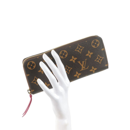 Louis Vuitton Monogram Clemence Wallet Fuchsia 2 of 7