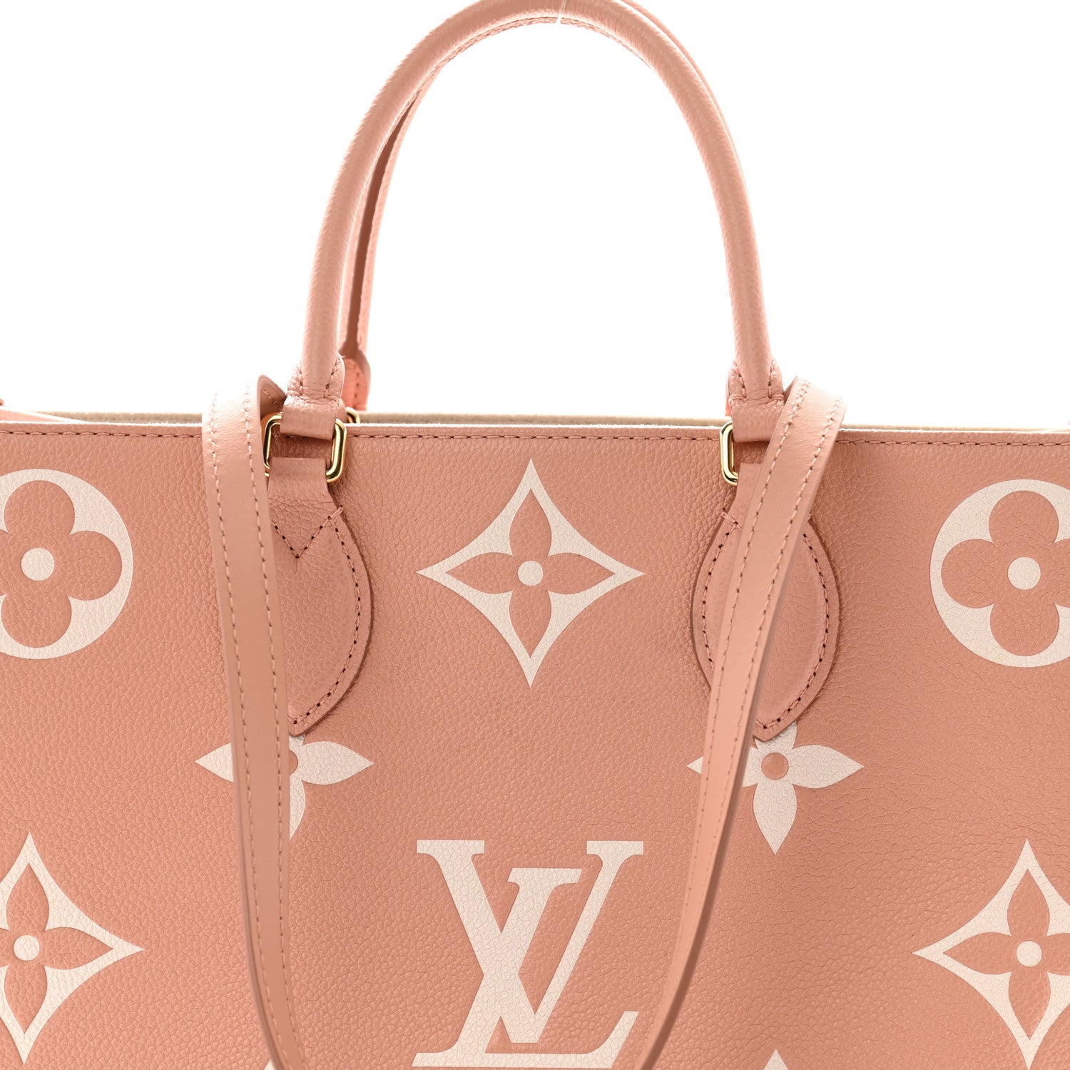 Louis Vuitton Empreinte Monogram Giant Onthego MM Rose Trianon Creme 7 of 11
