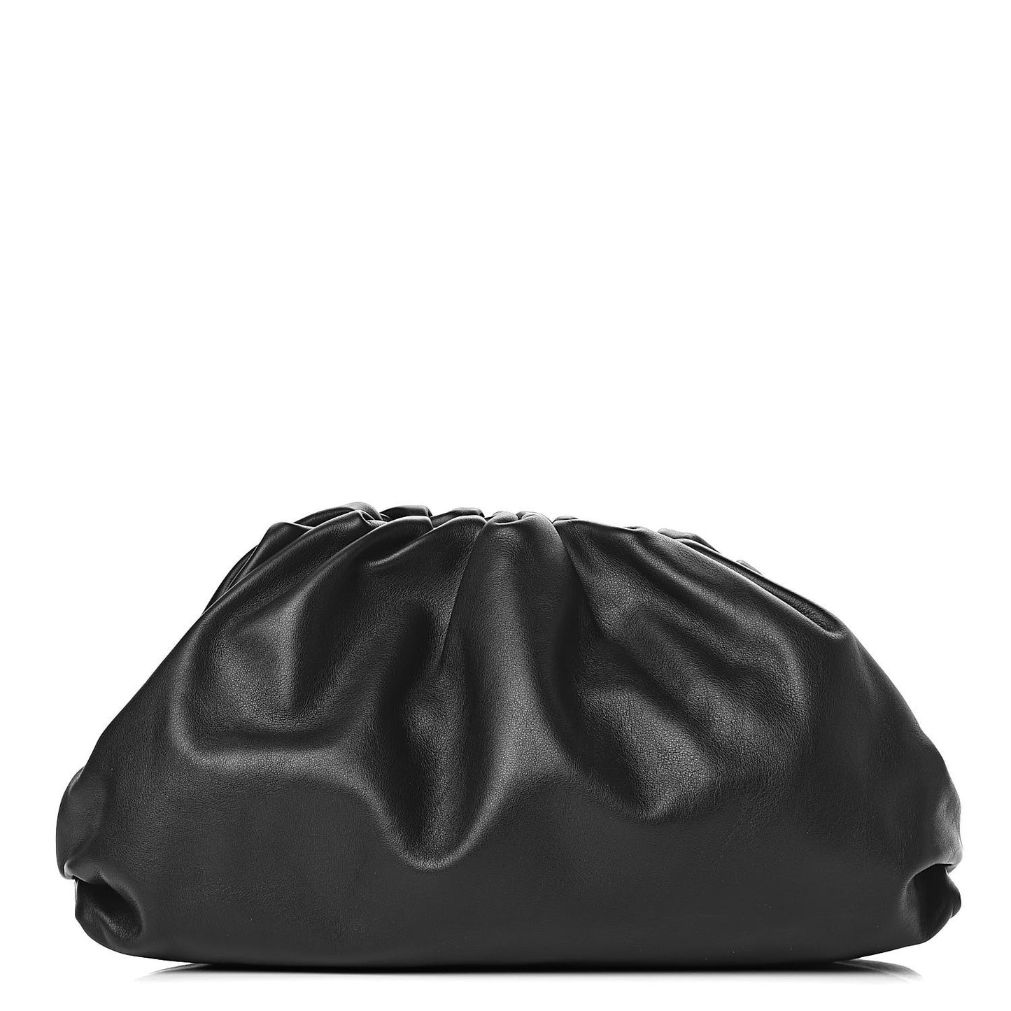 Smooth Butter Calf The Pouch Oversized Clutch Black