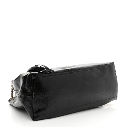 Gucci Patent Medium Soho Chain Shoulder Bag Black 4 of 10