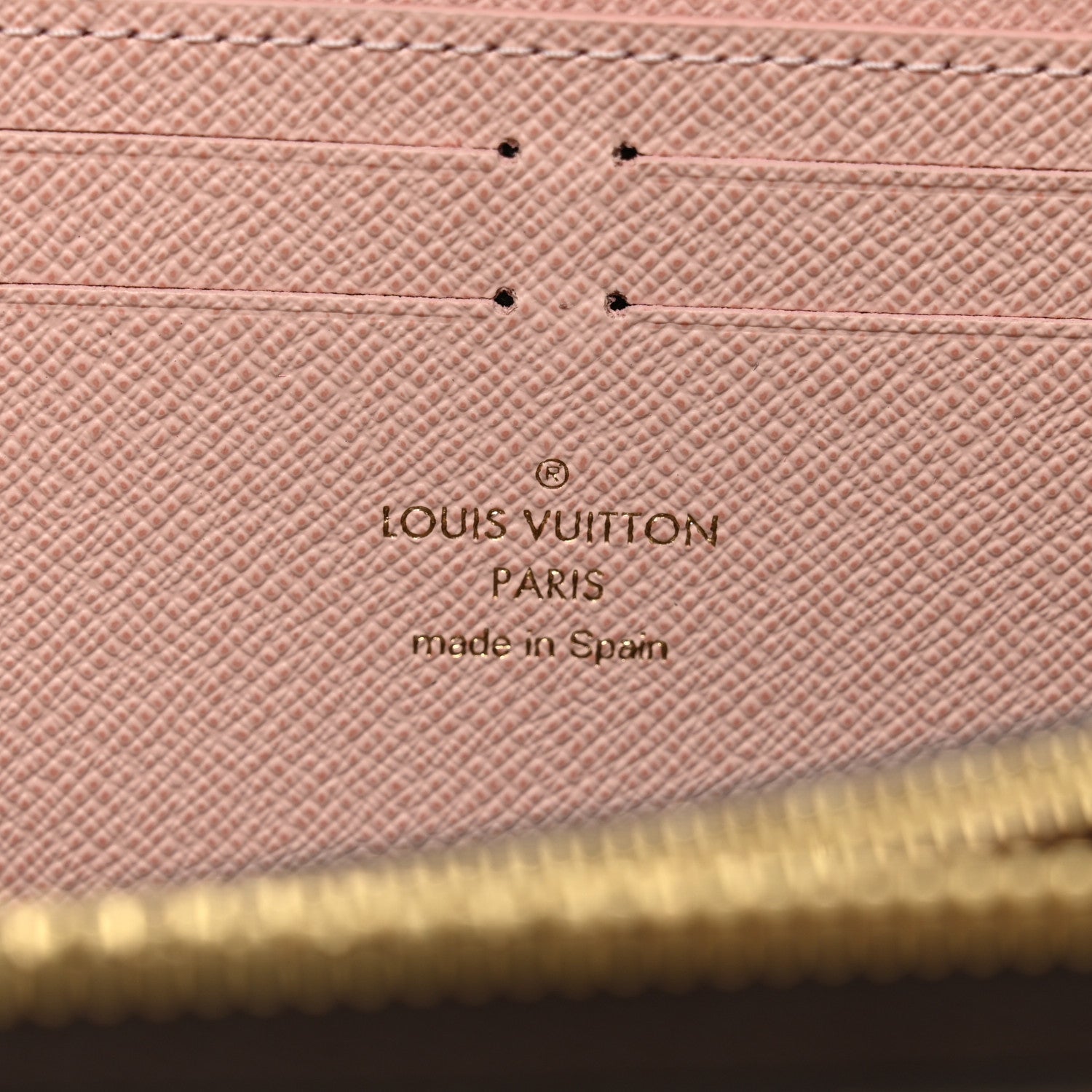 Louis Vuitton Damier Ebene Clemence Wallet Rose Ballerine 6 of 6
