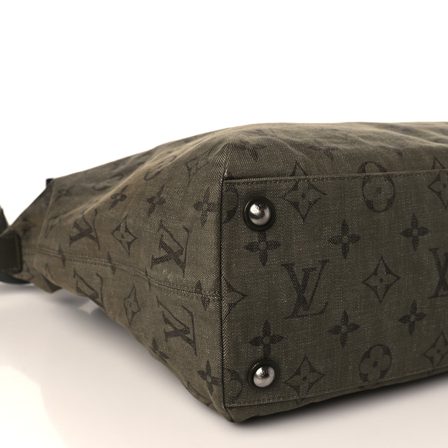 Louis Vuitton Monogram Denim Impression Besace GM Kaki Fonce 7 of 8