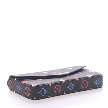 Louis Vuitton Game On Felicie Chain Wallet Black 5 of 9