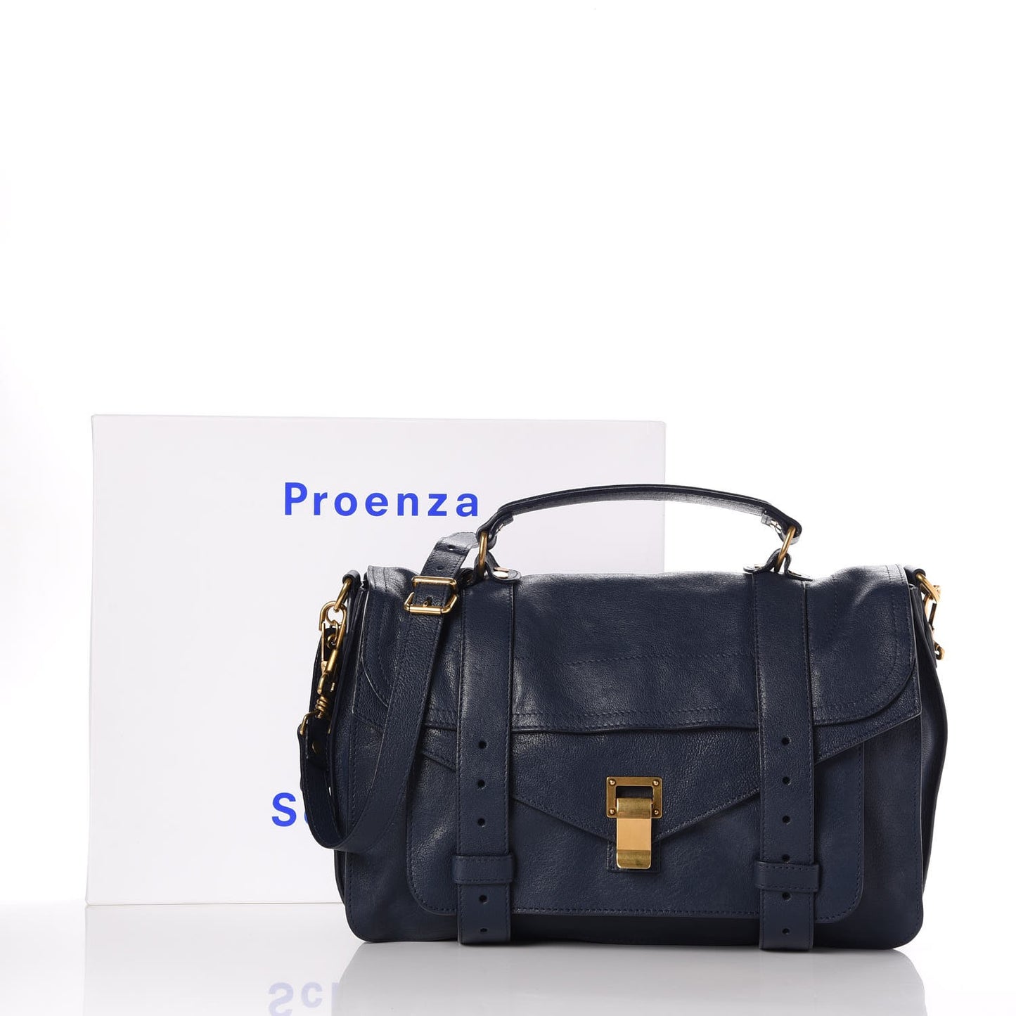 Lambskin Medium PS1 Satchel Midnight