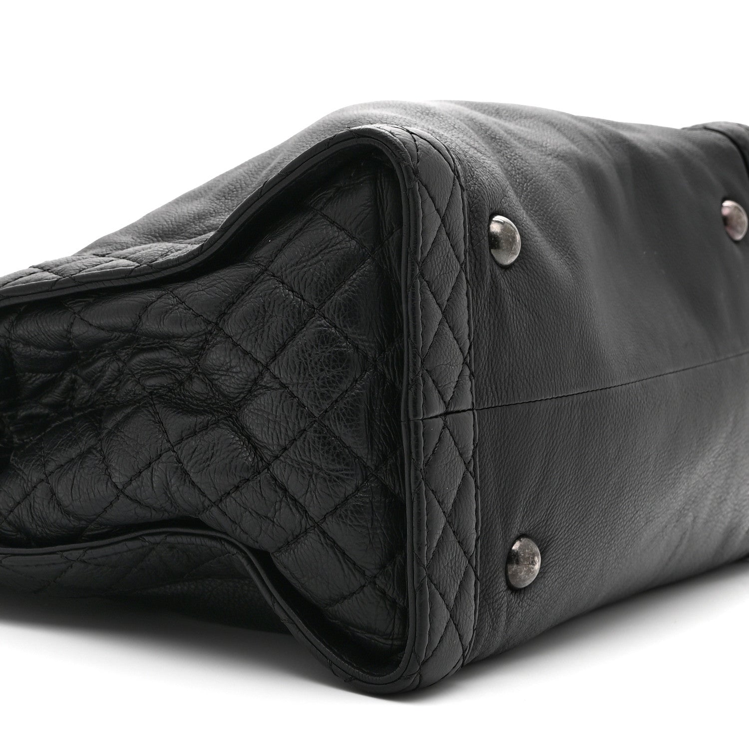 Chanel Calfskin Boy Reverso Shopping Tote Black 9 of 10