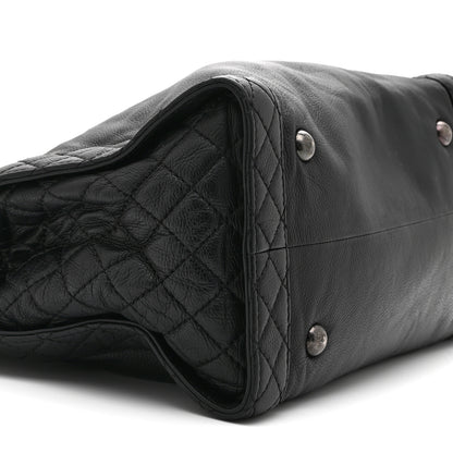 Chanel Calfskin Boy Reverso Shopping Tote Black 9 of 10