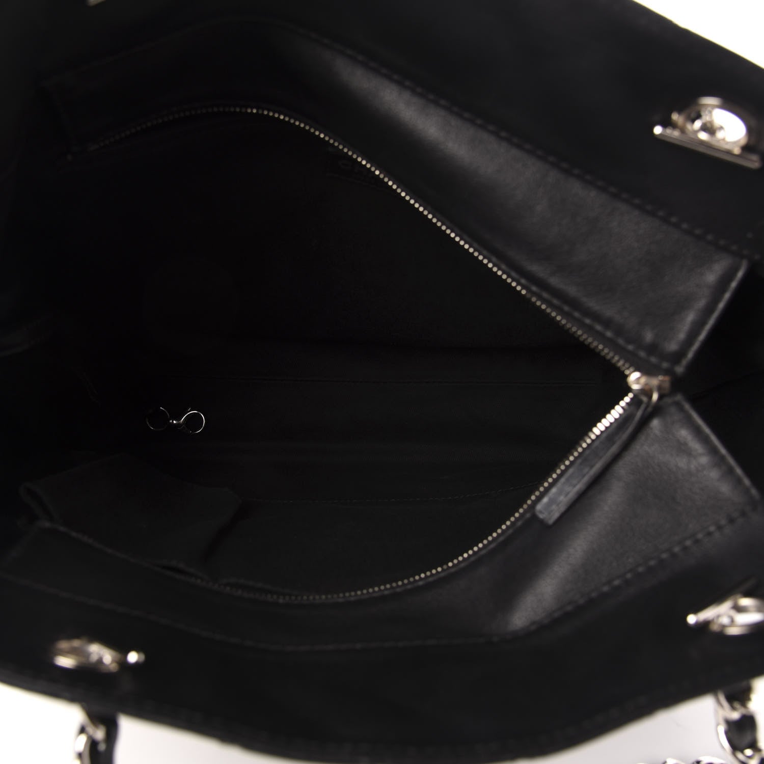 Chanel Calfskin Quilted In The Business North South Tote Black 5 of 12