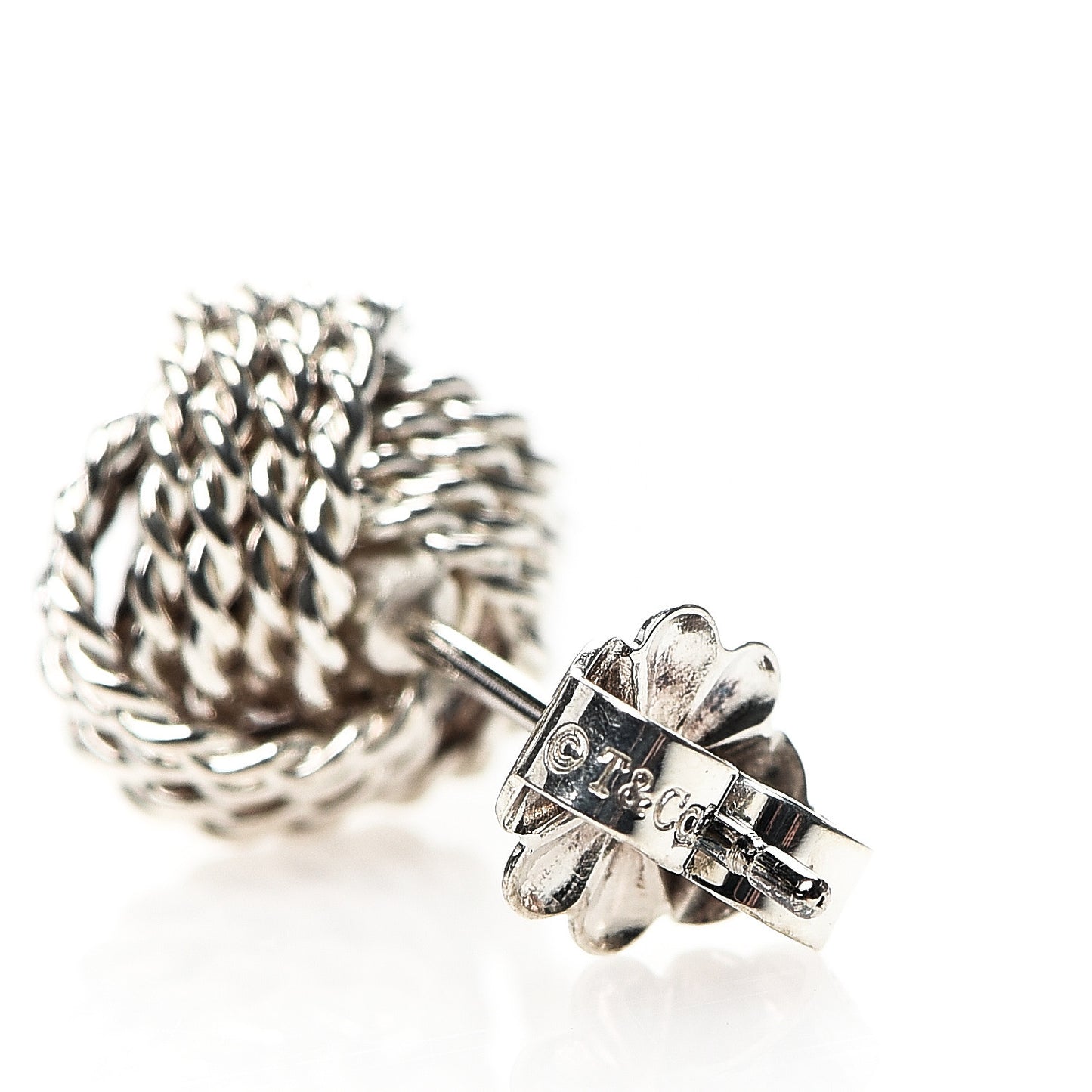 Sterling Silver Twist Knot Earrings