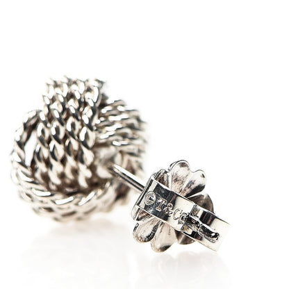 Tiffany Sterling Silver Twist Knot Earrings 4 of 4