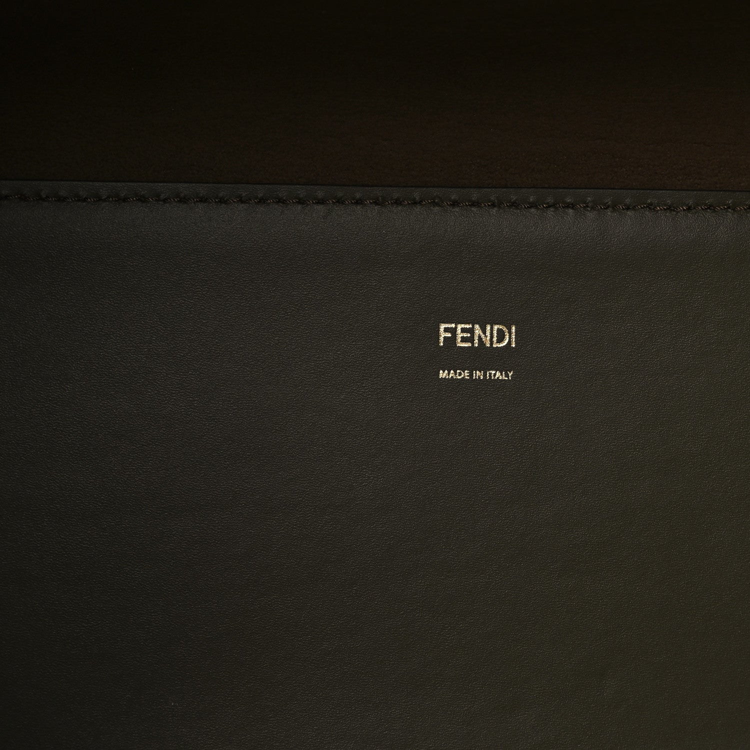 Fendi Vitello King Plexiglass Logo Embossed Medium Fendi Sunshine Shopper Tote Wood 6 of 10