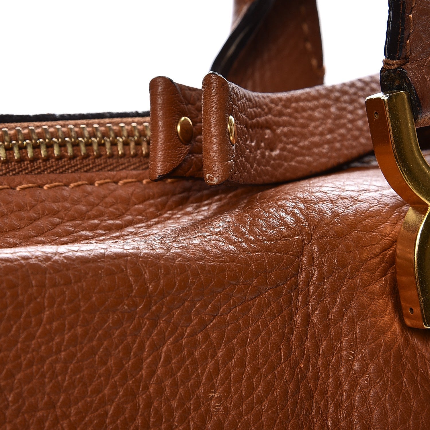 Chloe Calfskin Large Marcie Satchel Tan 10 of 19