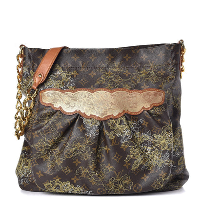 Louis Vuitton Monogram Dentelle Fersen Gold 1 of 7