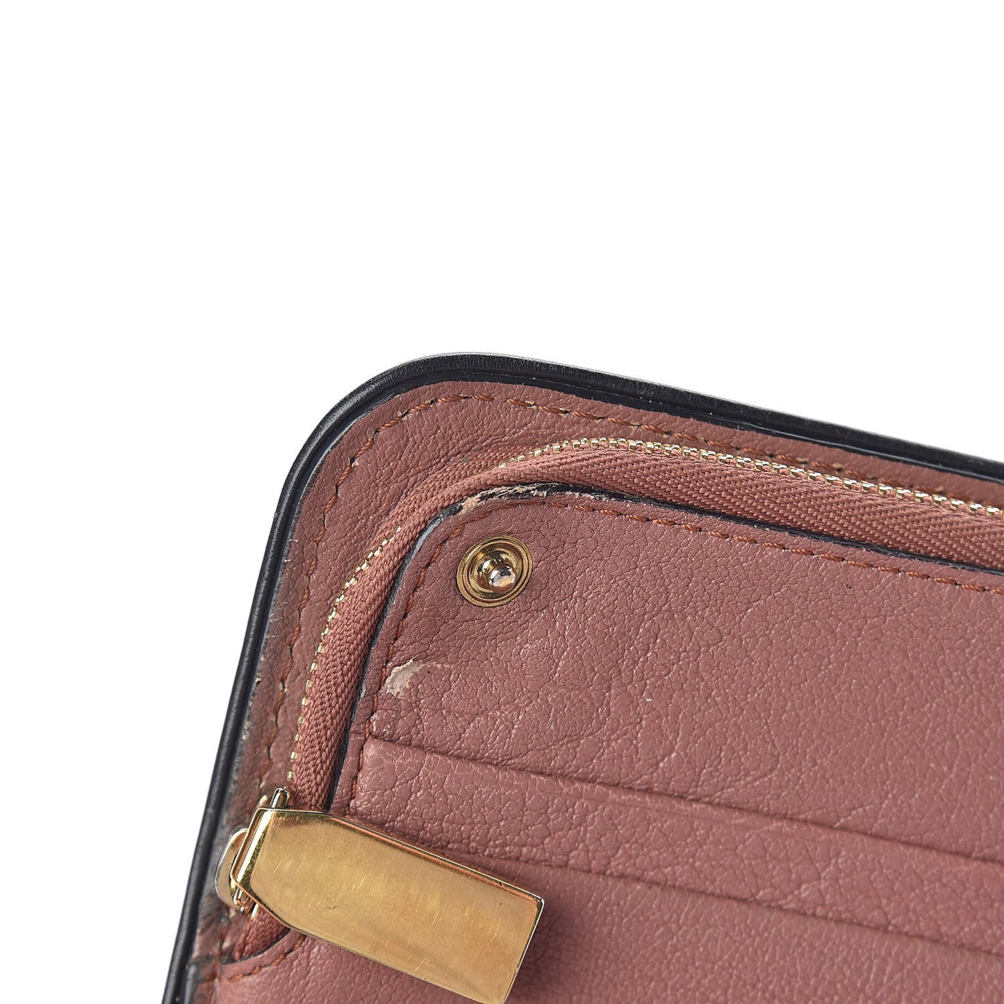 Grained Calfskin Portefeuille Wallet Romantic Mauve