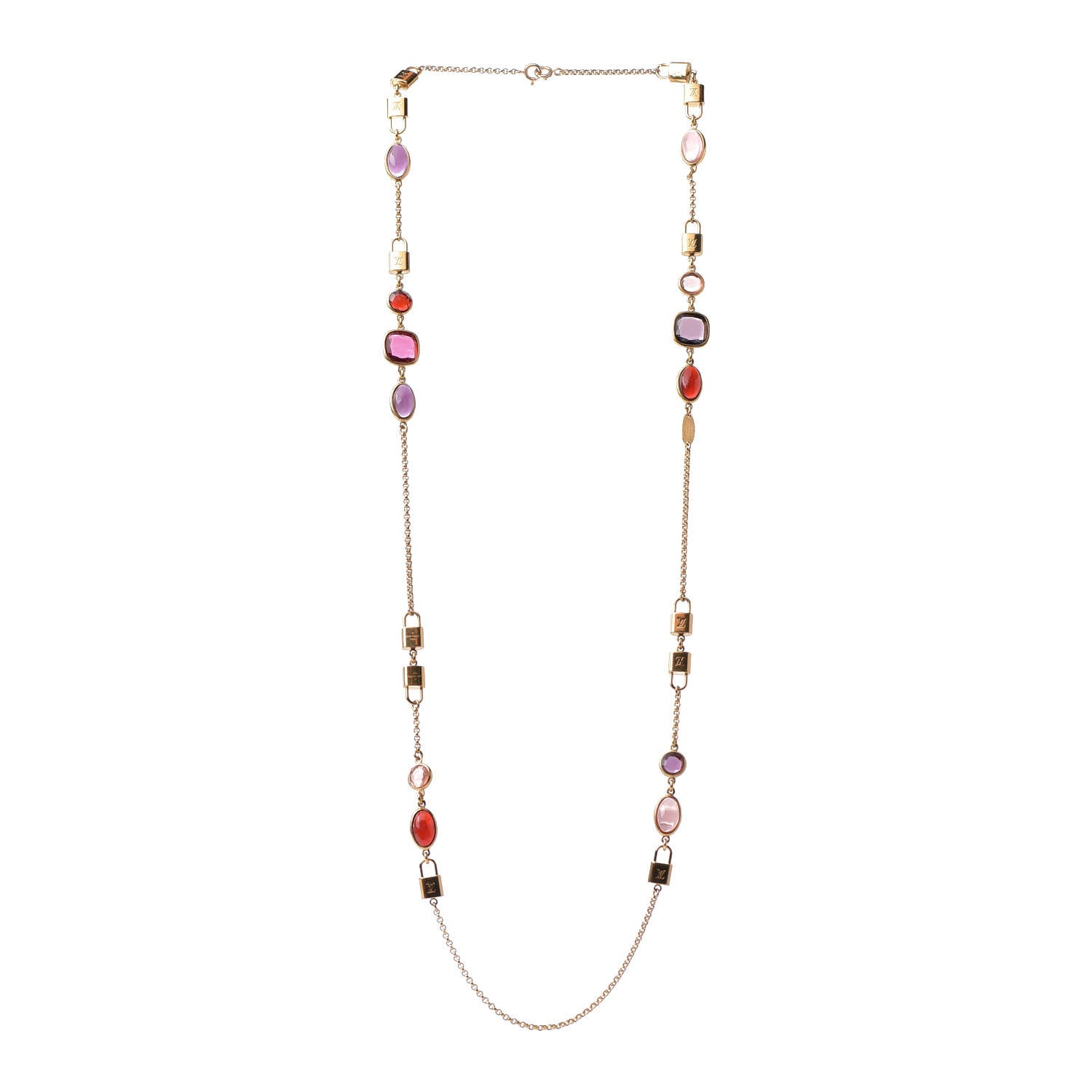 Louis Vuitton Colourgram Supple Long Necklace Gold 4 of 8
