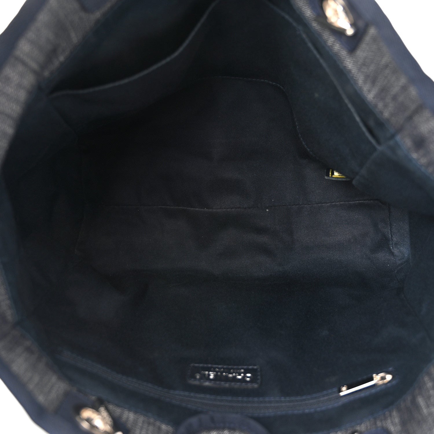 Chanel Denim Small Deauville Tote Dark Blue 5 of 12