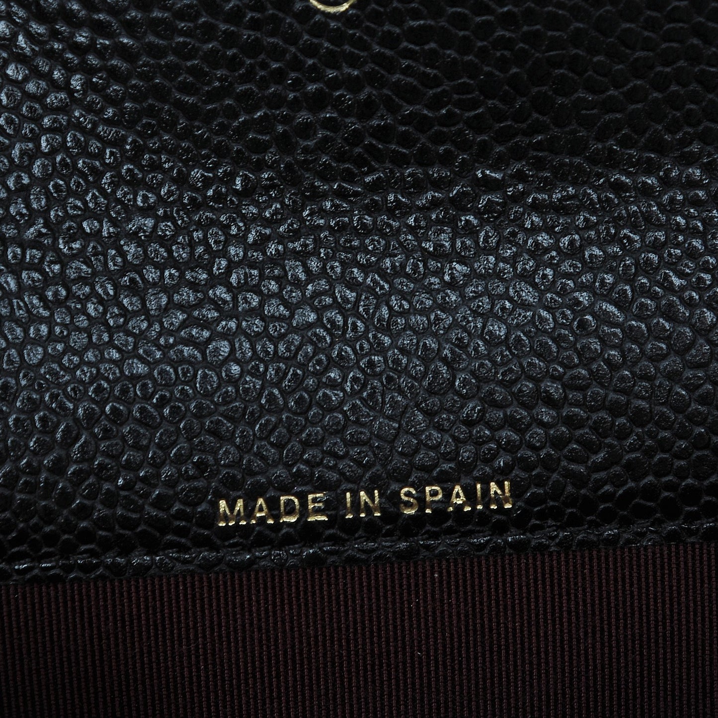 Caviar Quilted Flap Card Holder Black
